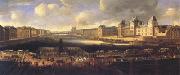 French school View of Paris with the Louvre (mk05) oil painting artist